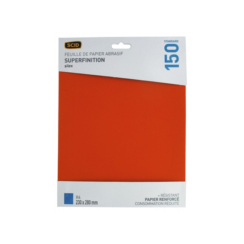 Papier abrasif 230x280mm silex GR150 x4