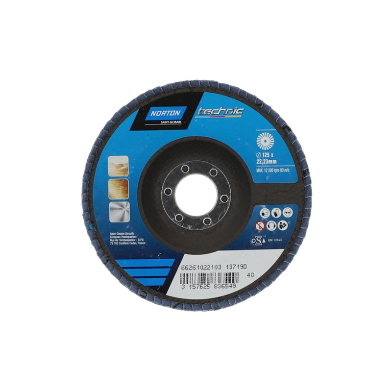 Disque à lamelles universel 125x22.23mm GR40