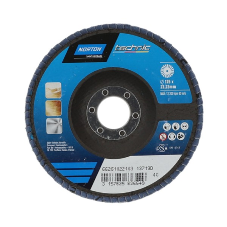 Disque à lamelles universel 125x22.23mm GR40