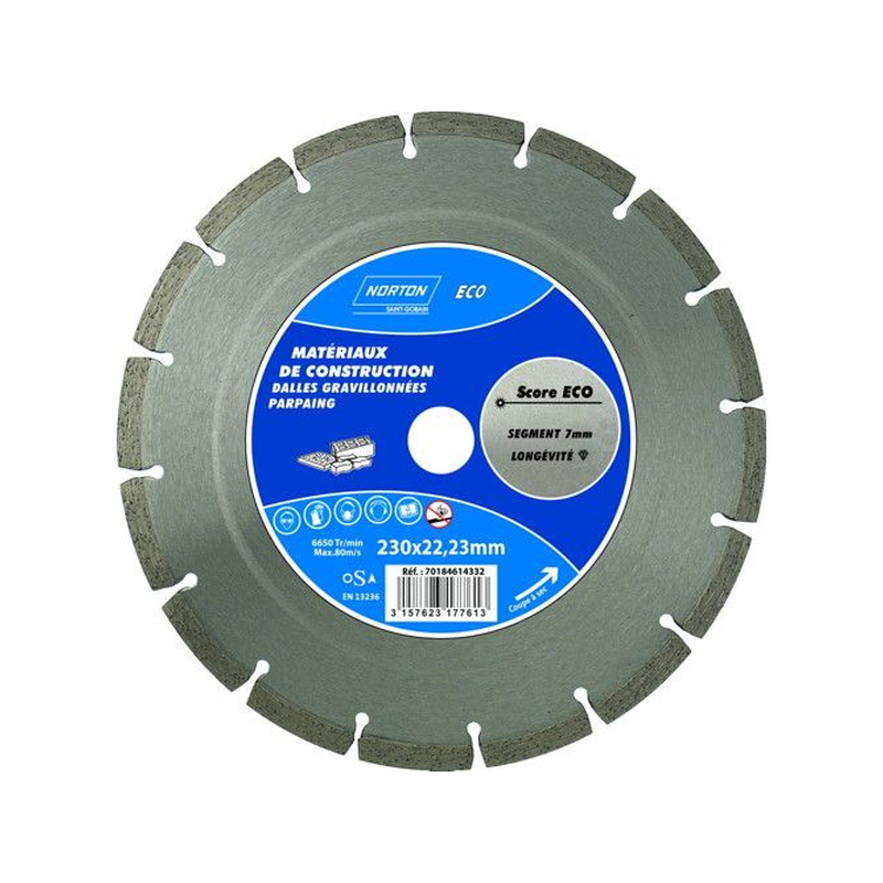 Disque diamant béton armé 125mm