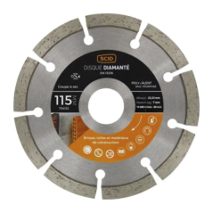 Disque diamant matériaux 115x22.23mm segment 7mm