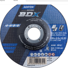 Disque à tronçonner inox 125x2.5x22.23mm