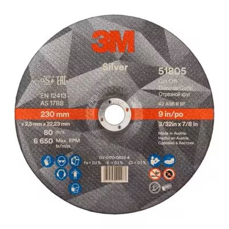 Disque à tronçonner inox 230x2.5x22.23mm