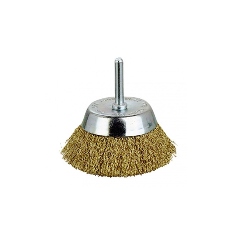 Brosse conique décapage moyen D.75mm