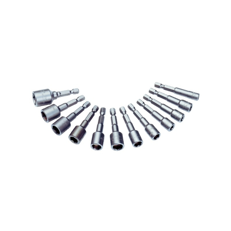 Jeu de 12 douilles 6 pans magnétiques 5 à 13mm