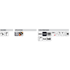 Foret laminé hss steam din338 10 x 133mm