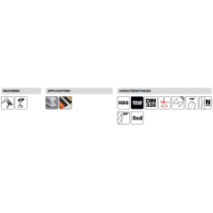 Foret laminé hss steam din338 18 x 191mm