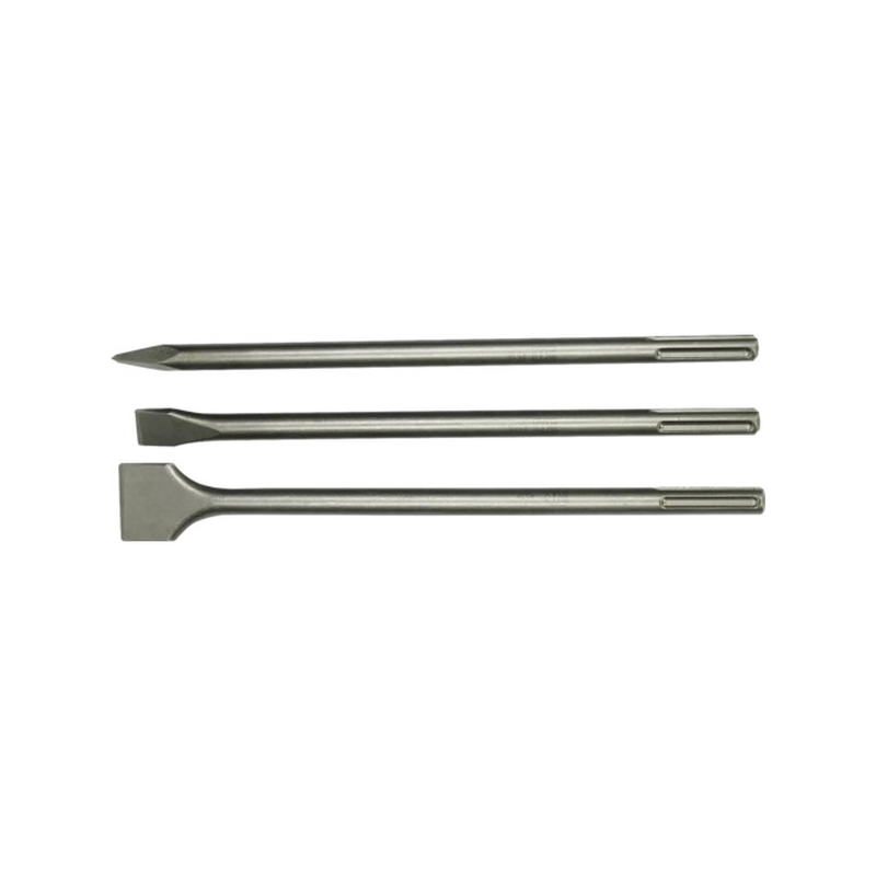 Jeu de 3 burins SDSMAX point / plat / large