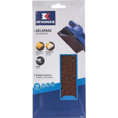 Patin pour ponceuse vibrante 93x230mm g40 décapage x10