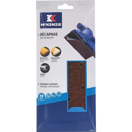 Patin pour ponceuse vibrante 93x230mm g40 décapage x10