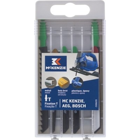 Lame scie sauteuse universelle droite + courbe 60mm max x6