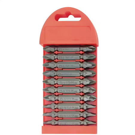 Coffret 10 embout vissage ph2 / pz2 / plat l65mm