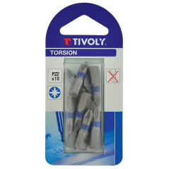Embout vissage pz2 L.25mm torsion x10