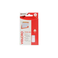 Pastilles velcro adhesives ronde blanc 16mm x16