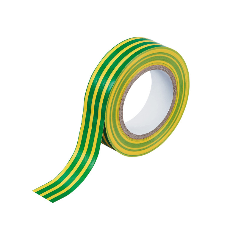 Ruban adhésif 15mm x 10m vert-jaune