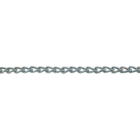 Chaîne D.2.5mm torse acier zingue 4m