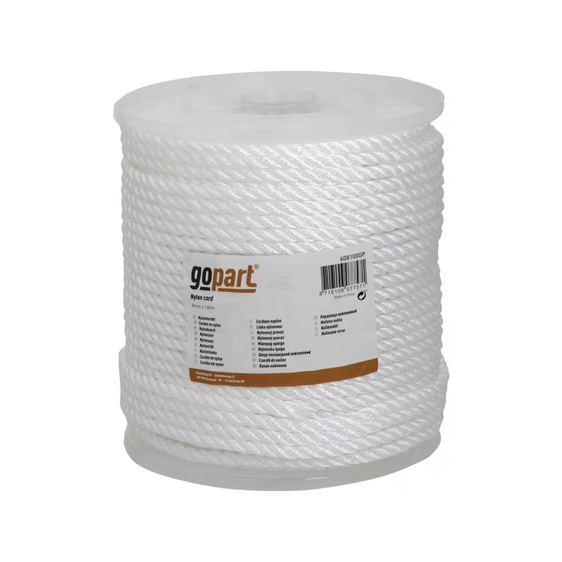 Cordon en nylon pa D.8mm 100m
