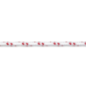 Corde polyester D.6mm blanc / rouge v/ml