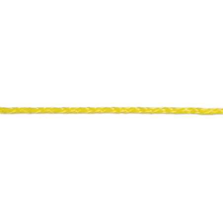 Corde polypropylène tressée D.4mm jaune v/ml