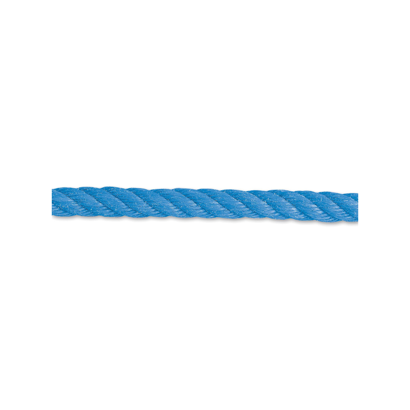 Corde polypropylène torsadée D.12mm bleu v/ml