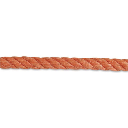 Corde polypropylène torsadée D.14mm orange v/ml
