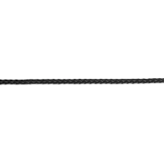 Corde polypropylène tressée D.4mm noir v/ml