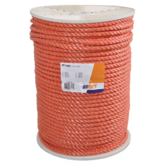 Corde polypropylène tressée D.12mm orange v/ml