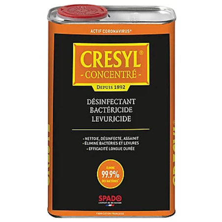 Cresyl désinfectant bacterie levure 1l