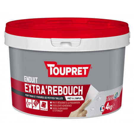 Enduit extra'rebouch pâte 4kg Toupret