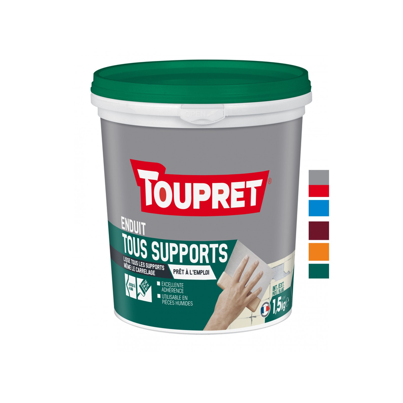 Enduit tous supports 3 en 1 pâte 1.5kg Toupret