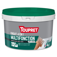 Enduit Multi-fonction 4 en 1 pâte 4kg Toupret