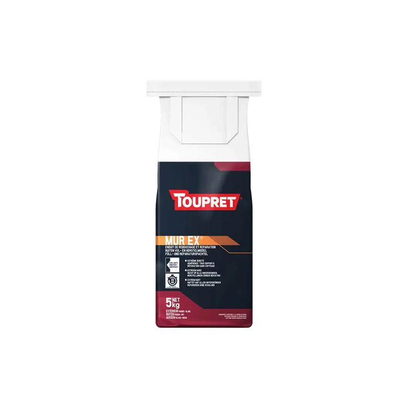 Enduit rebouchage murex 5kg Toupret