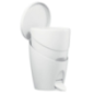 Poubelle 4L color line blanc