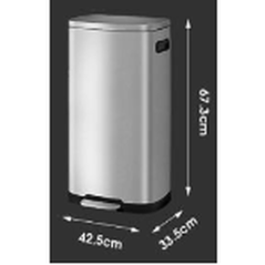 Poubelle 50L 42.5 x 35.5 x 67cm