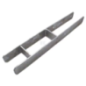 Support de poteau h fv 121/600x60x5mm