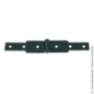 Charnière à congés acier zingué 40x2.5mm 120+120mm