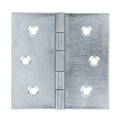 Charnière carrée acier zingué 50x50mm x2