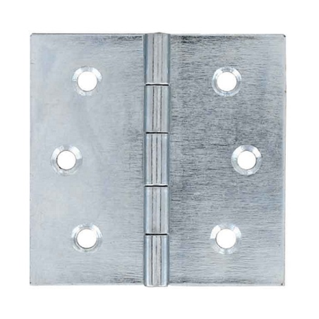 Charnière carrée acier zingué 50x50mm x2