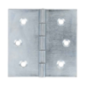 Charnière carrée acier zingué 50x50mm x2