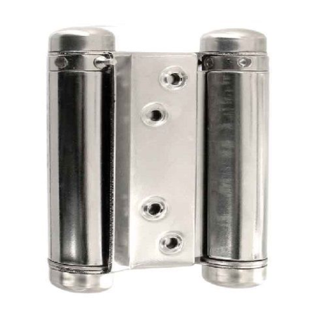Charnière double à ressort acier 125mm
