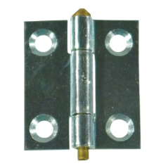 Charnière étroite acier zingué 30x30mm