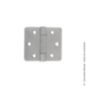Charnière renforcée inox 65x75mm