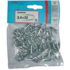 Conduit acier zingué 2.4x23mm 120g