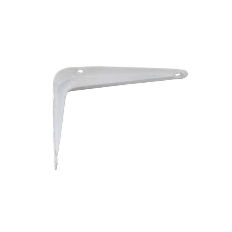 Console emboutie laquée blanche 125x150mm