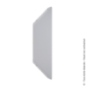 Console bandeau blanc 230x90mm