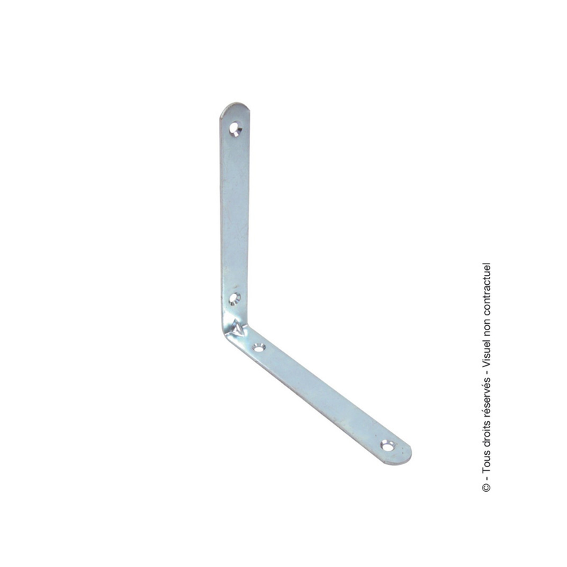 Équerre de chaise renforcéee acier zingué 160mm