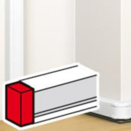 Embout de goulotte Mosaic 50x80mm blanc