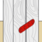 Patte d'assemblage acier galvanisé 80x14mm