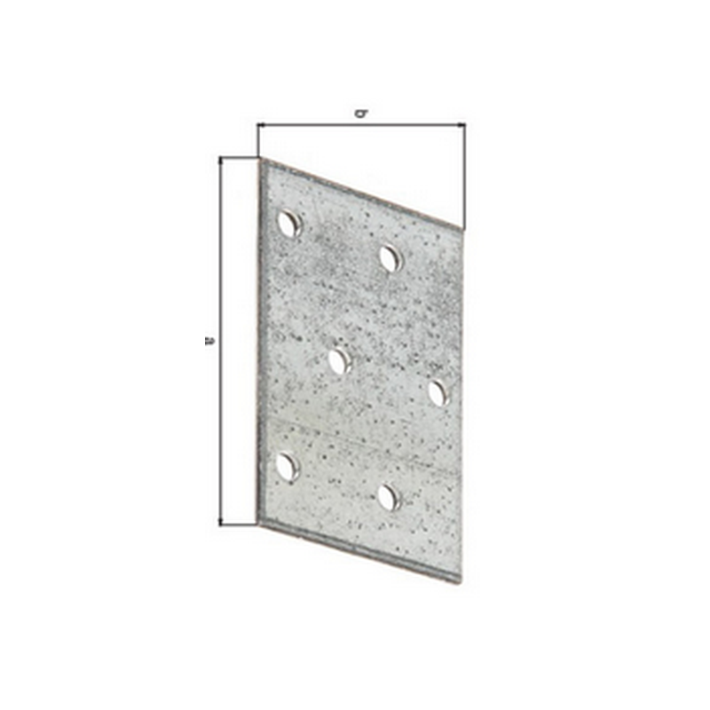 Plaque d'assemblage galvanisée sendzimir 60x40x2mm