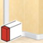 Embout de goulotte DLP 35x105mm blanc